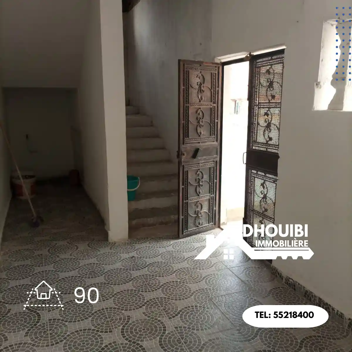 الحدائق – الجرد – الملاجئ – القيروان – Maison à vendre Kairouan