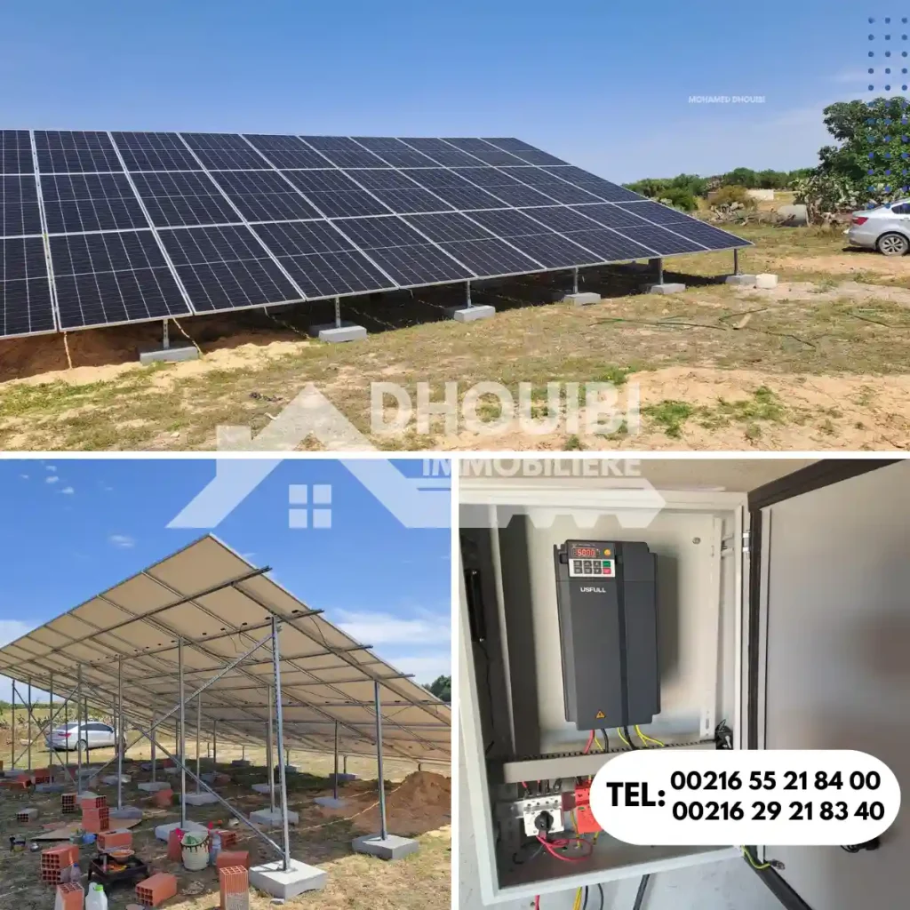 Panneaux solaires à Kairouan - photovoltaïque