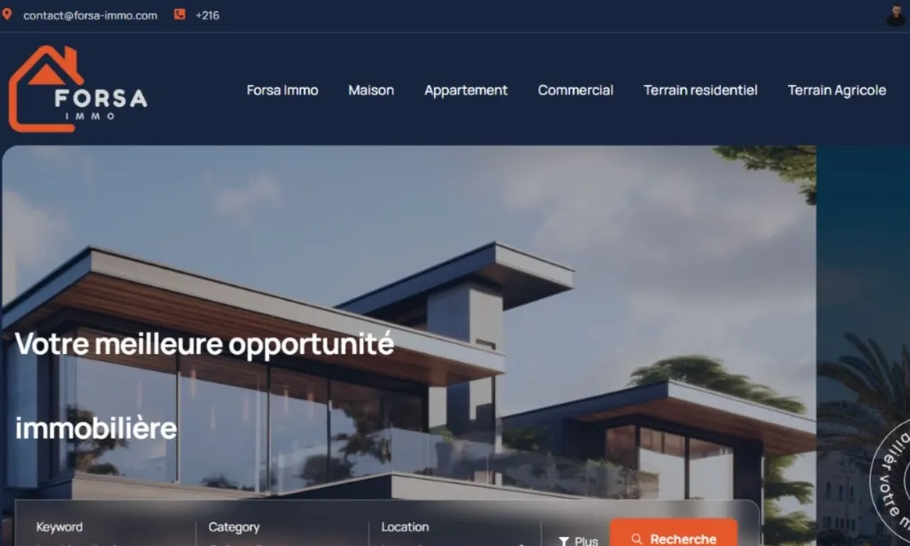 Brand Identity – Forsa Immo – agence immobilière à sousse