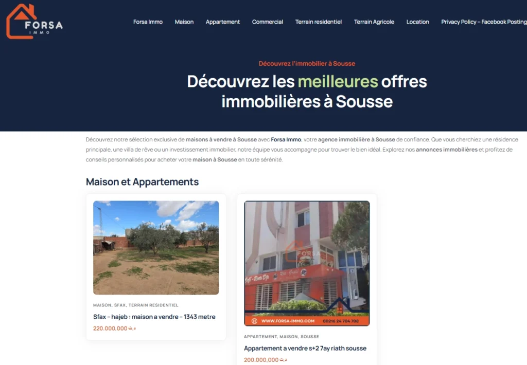 Tunisie Immobilier Agence Immobilière Fiable Kairouan 7